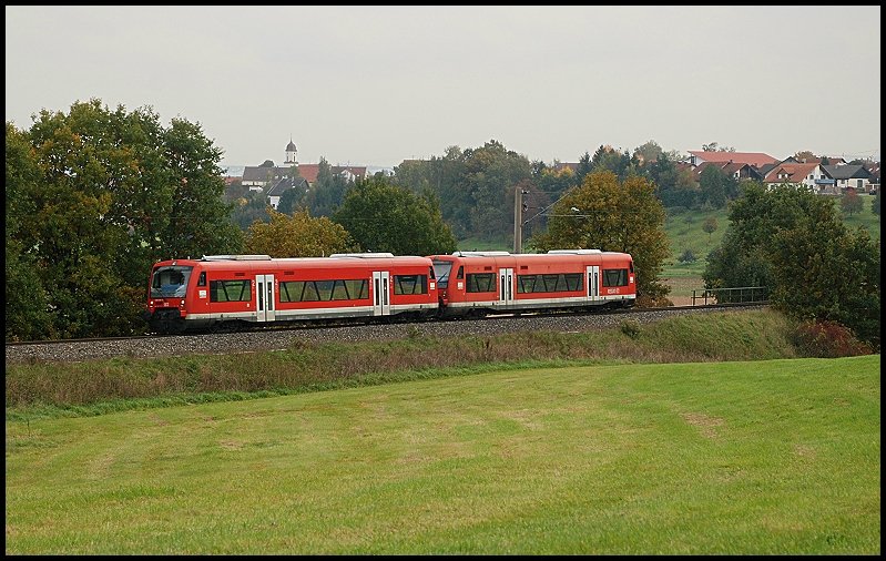 Zwei 650er bei Schwabsberg. Aufgenommen am 08.Oktober 2008.