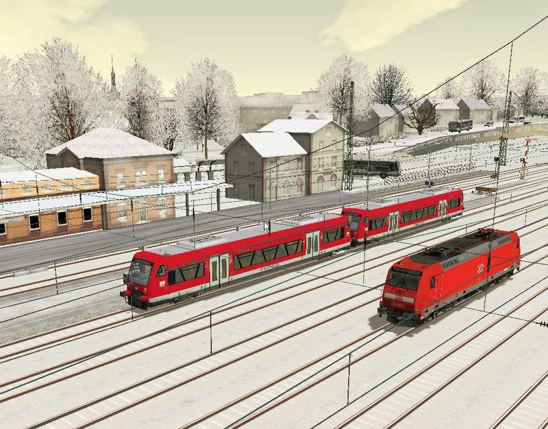 Zwei 650er Regioshuttle beim Wenden in Villingen. Daneben eine 146.2 abgestellt. Schwarzwaldbahn von Halycon!