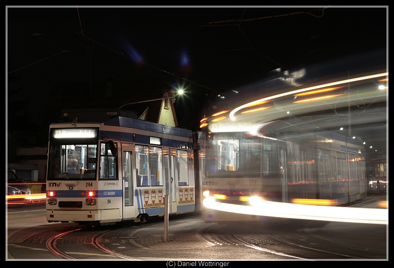 Zwei MGT6D - 3264 und 3272 - am 07. Mrz 2009 in Eppelheim.
