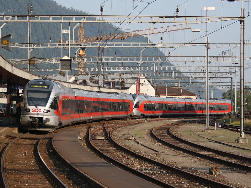 Zwei SOB Flirts am 01.07.2009 in Arth-Goldau.